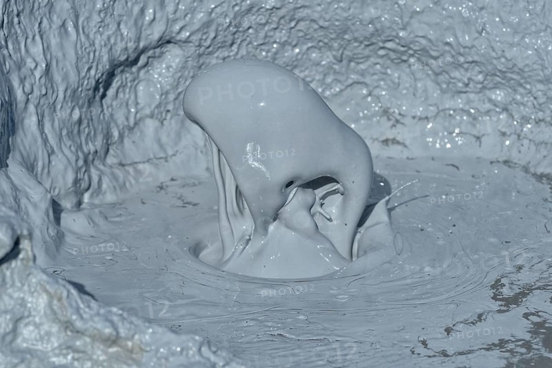 Bubbling mud pool