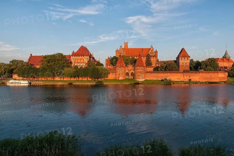 Malbork Castle in the evening light