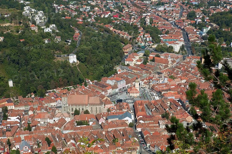 View of the city from the local mountain