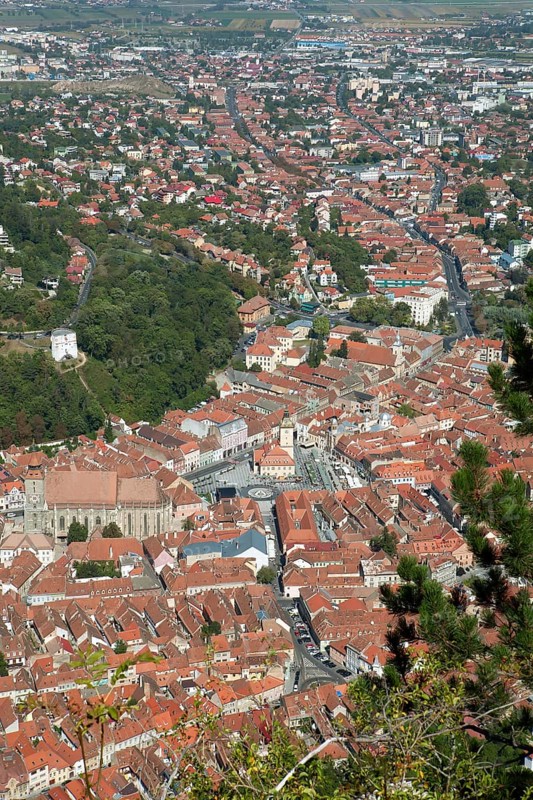 View of the city from the local mountain