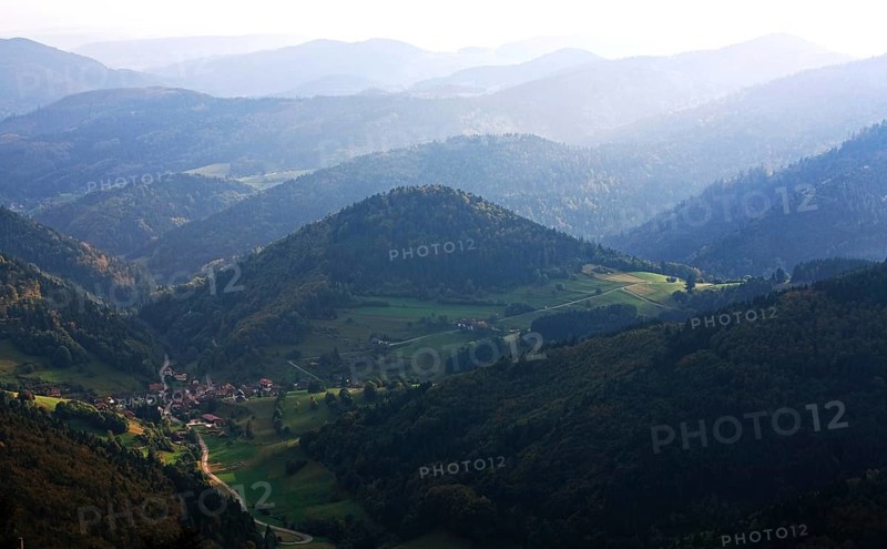 View from Belchen towards Munstertal