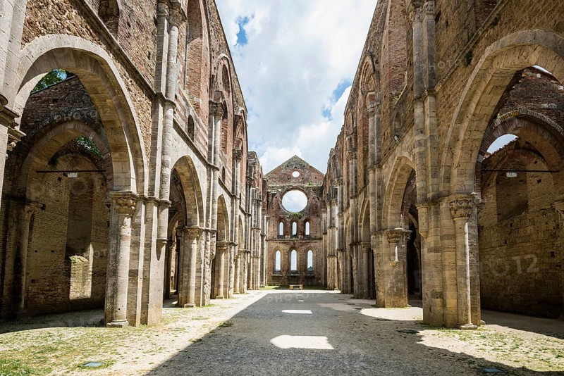 Ruins of the Cistercian Monastery Abbey of Saint Galgano