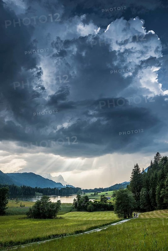 Thunderclouds over Geroldsee or Wagenbruchsee