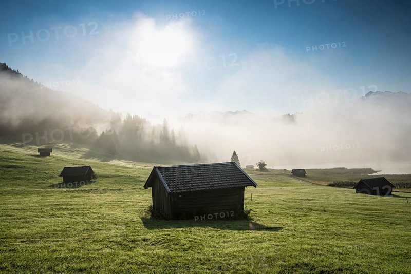 Sunrise and morning mist