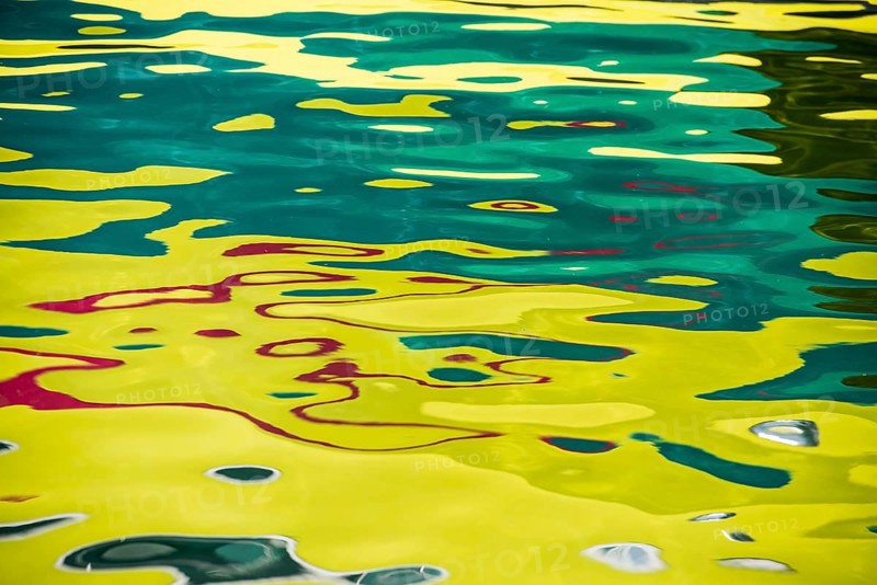 Colorful reflection on water
