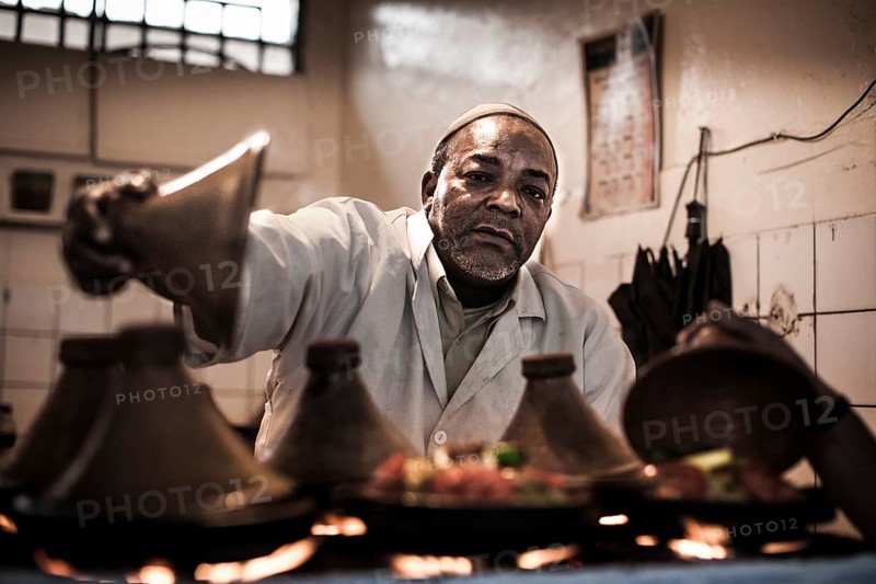 Man preparing traditional food
