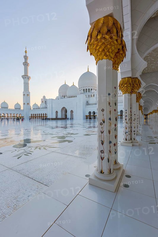 Courtyard of the Sheikh Zayed Mosque
