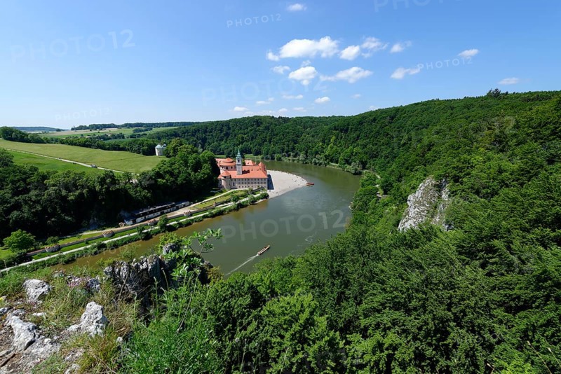 Weltenburg Abbey by the river Danube