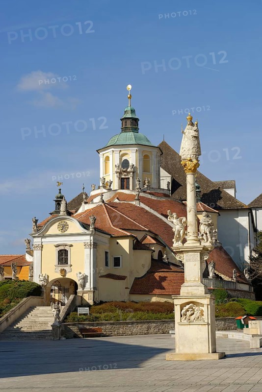 Marian Column in front of Bergkirche or Haydnkirche