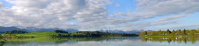 Panorama of the dam crest of the Lech dam