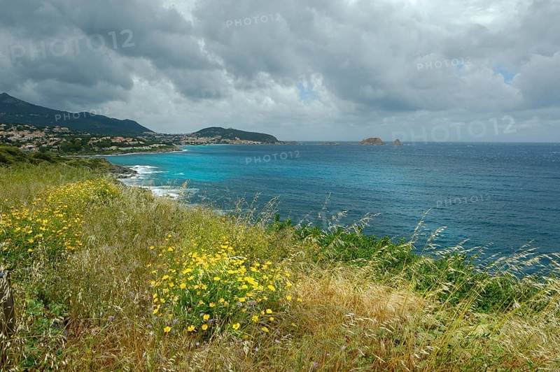 L'Ile-Rousse with rain clouds
