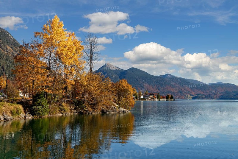 Jochberg and village of Walchensee