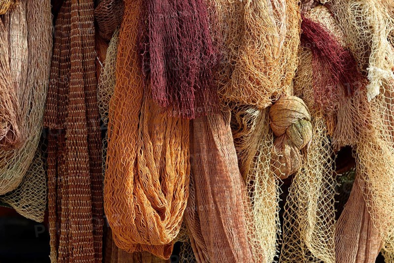 Fishing net in the port
