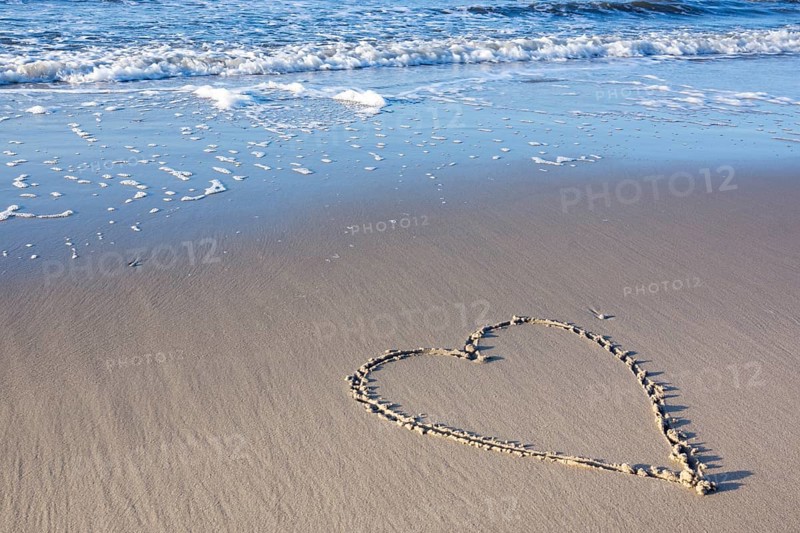 Heart in the sand