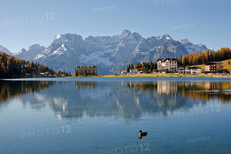 Lake Misurina in autumn