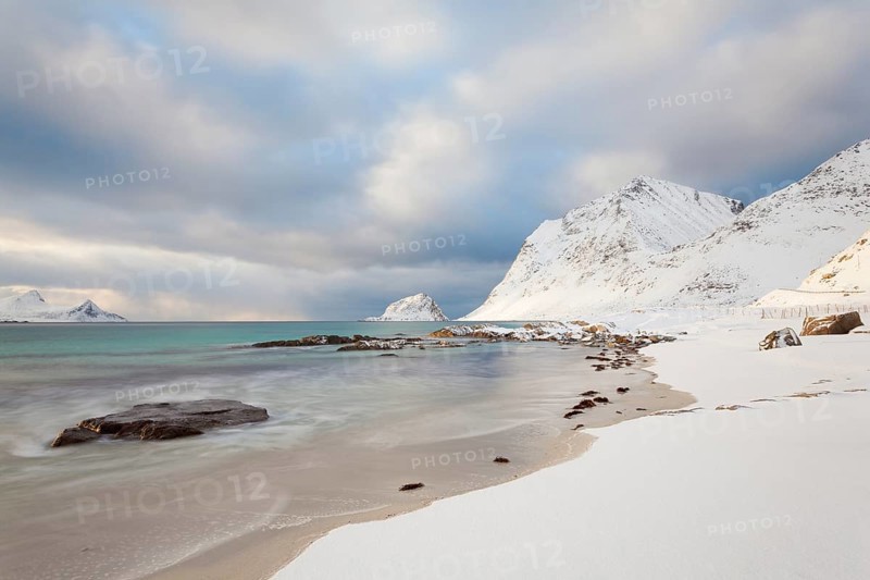 Bay Vikbukta in winter