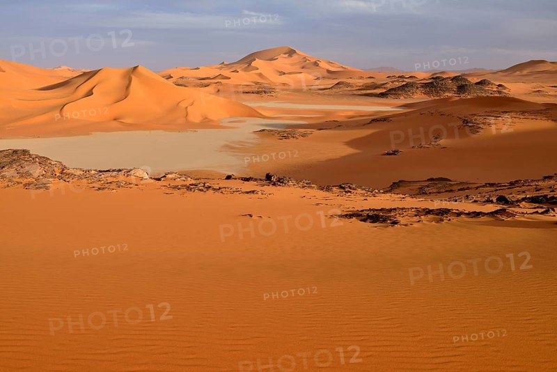 Sand dunes and claypan