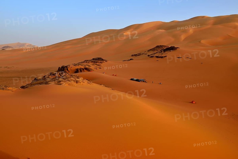 Tourist camp in sand dunes