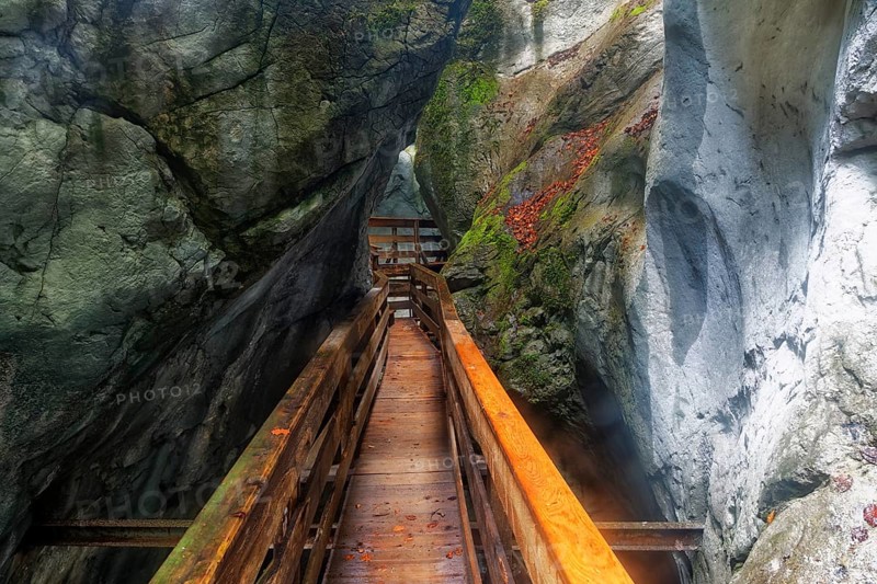 Boardwalk in the Seisenberg Gorge