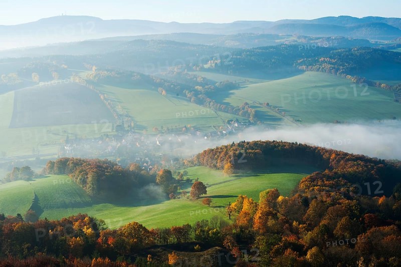 View from Great Horselberg towards the Thuringian Forest