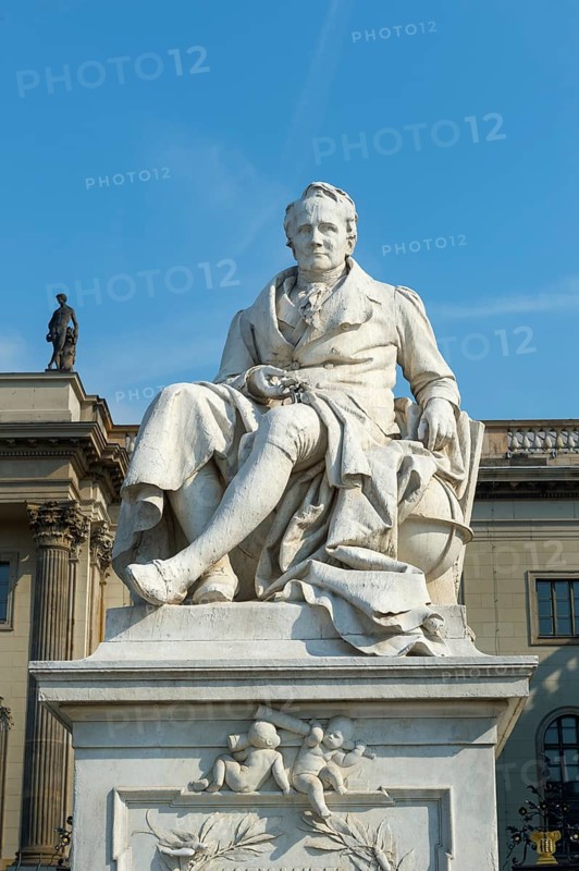 Alexander von Humboldt statue in front of Humboldt University