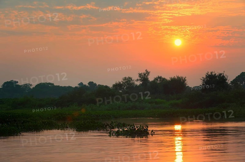 Cuiaba river at sunrise