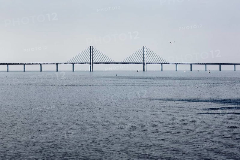 Oresund Bridge between Copenhagen and Malmo