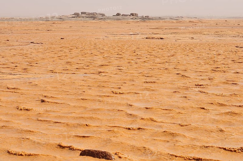 Mud lake formed after heavy rains
