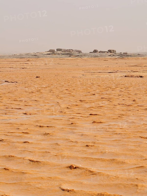 Mud lake formed after heavy rains