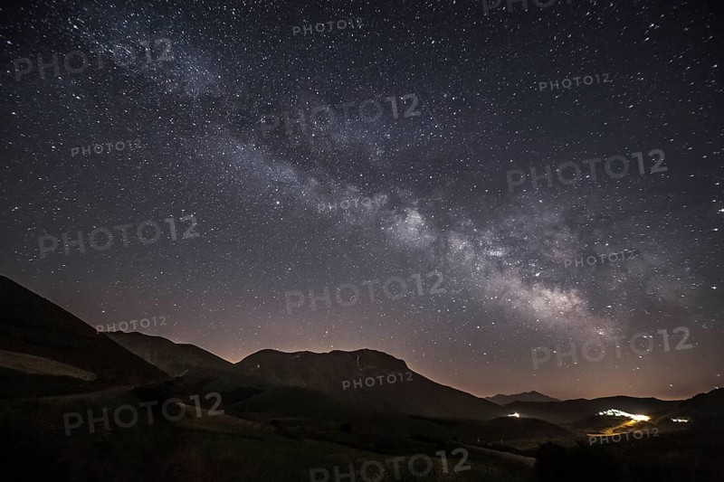 Milky Way above Castelluccio di Norcia