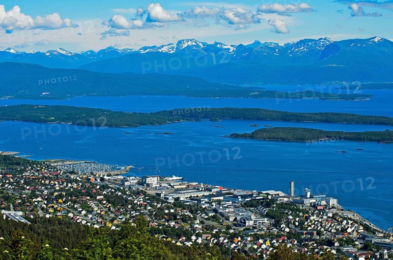 View of Molde on Moldefjord shore