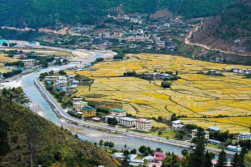 Landscape with settlements