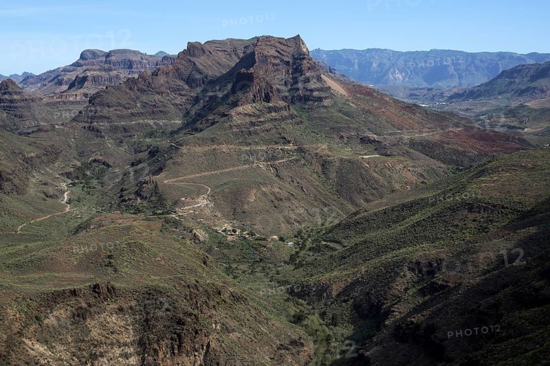 View from Mirador Degollada de Las Yeguas to Barranco de Fataga