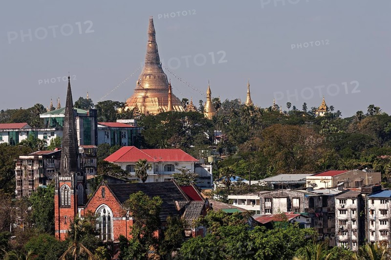 View of the Shwedagon Pagoda