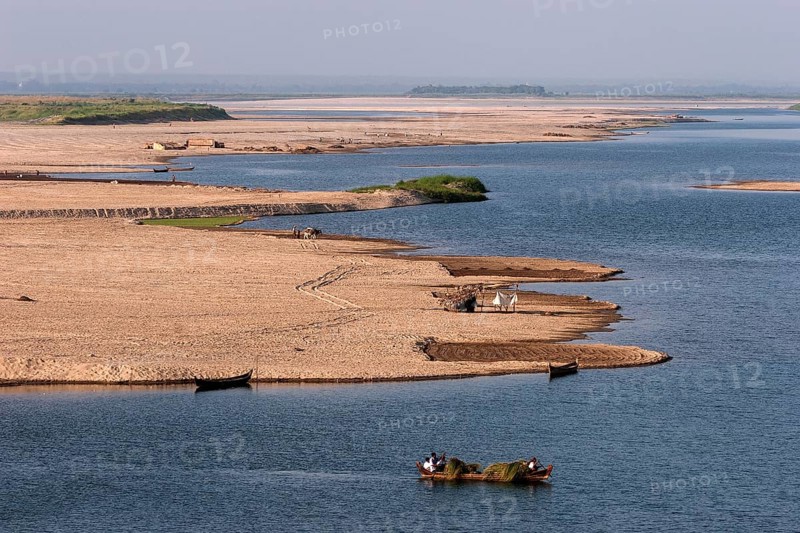 Riverbank of Irrawaddy or Ayeyarwaddy