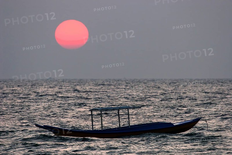 Sunset over the sea