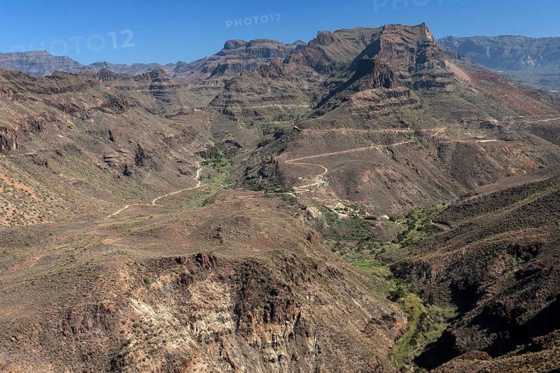 View from Mirador de Las Yeguas Degollada to Barranco de Fataga