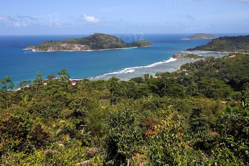 Views of coast and sea at Port Glaud