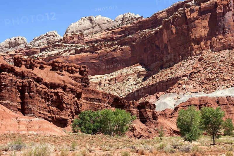Landscape and rock formations at Fruita