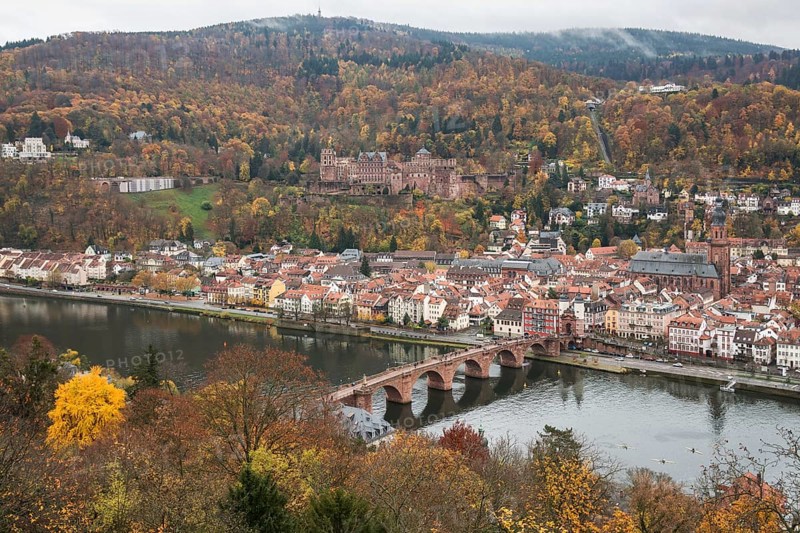 View from Philsophenweg to Neckar