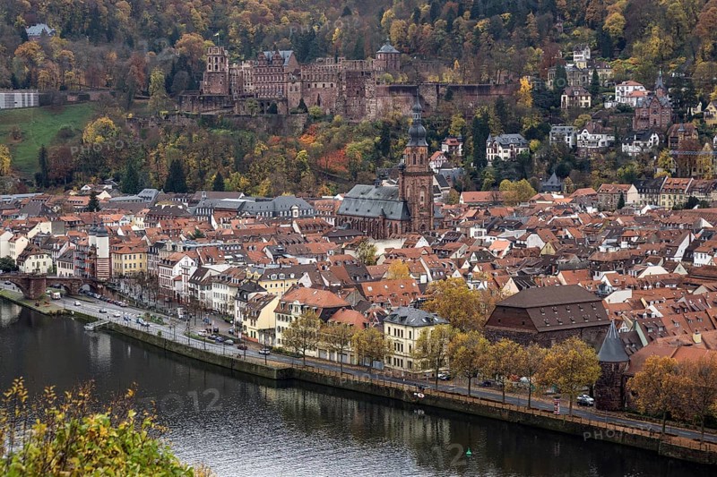 View from Philsophenweg to Neckar