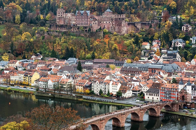 View from Philsophenweg to Neckar