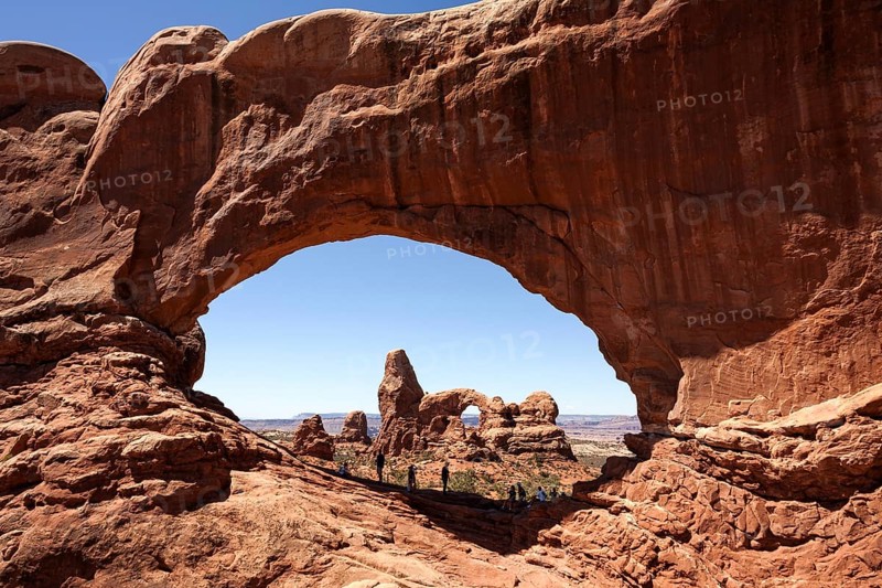 View of Turret Arch through North Window