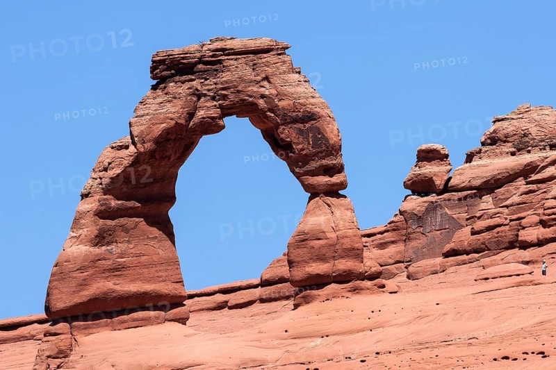 View of Delicate Arch from upper Delicate Arch Viewpoint