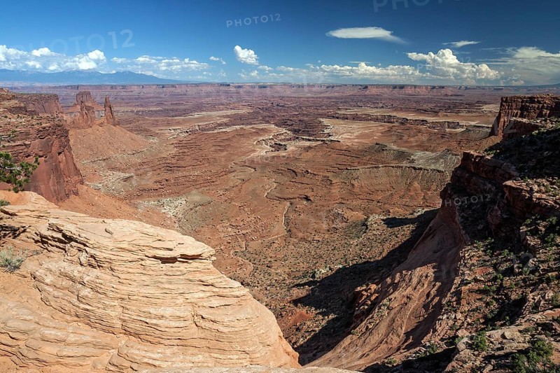 View of eroded landscape from Mesa Arch