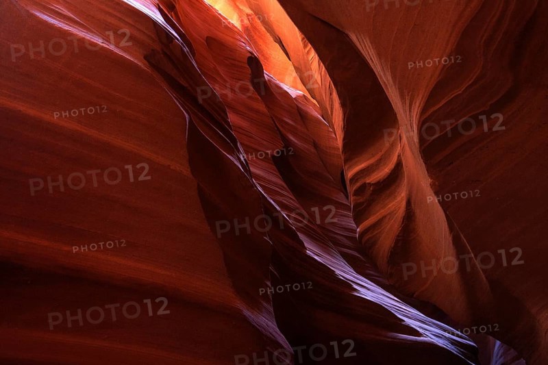 Sandstone formations in Upper Antelope Canyon