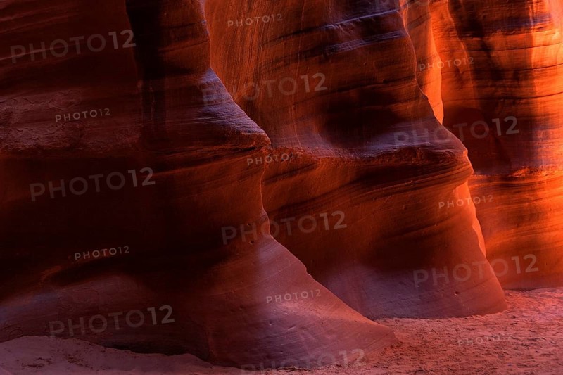 Sandstone formations in Upper Antelope Canyon