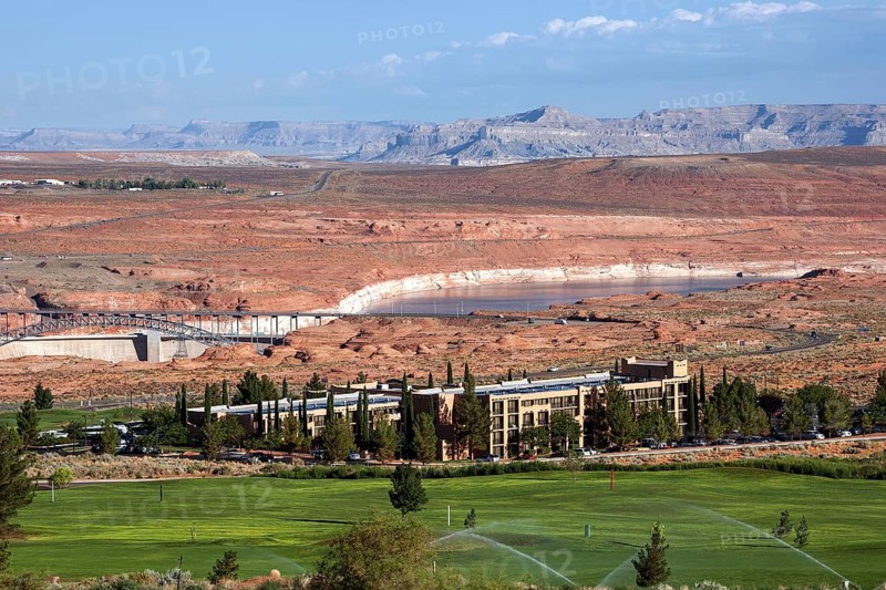 Golf course and Marriot Hotel