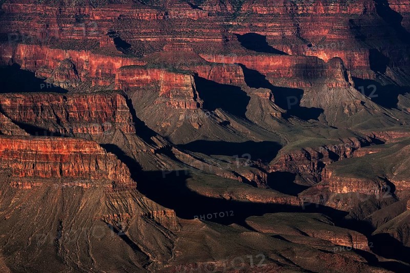 Rock formations in the evening light