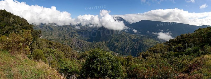 View from Gite de Belouve on Cirque de Salazie and Hell-Bourg
